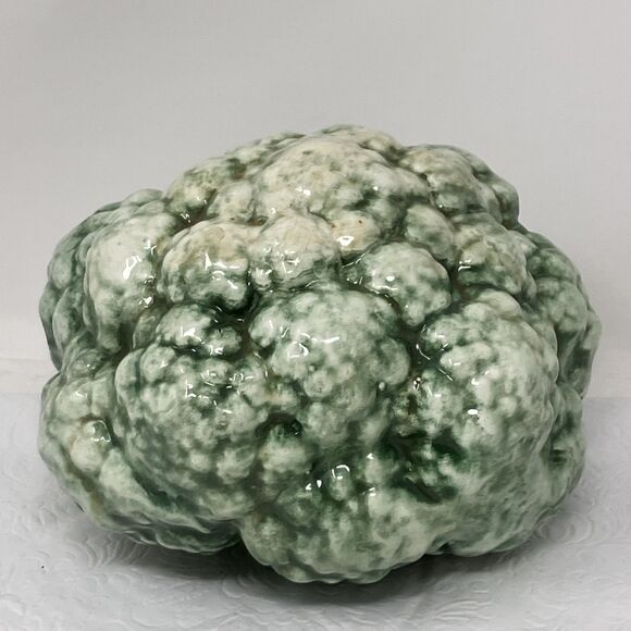 Vintage A Due Tosin Italy Majolica Ceramic Broccoli Art Pottery Vegetable 6x 4” - Picture 1 of 10